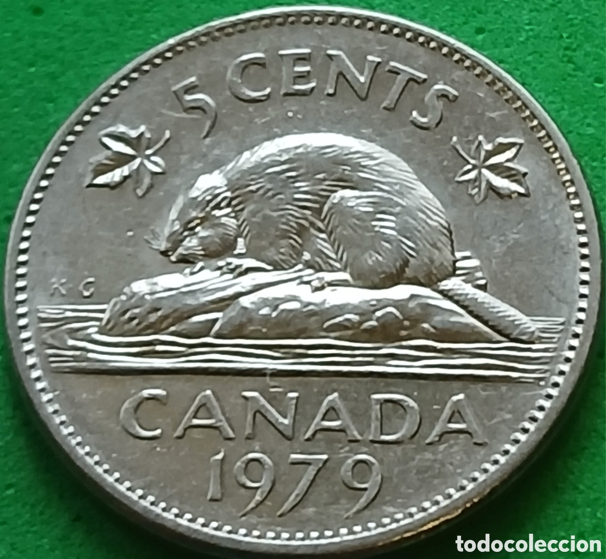 Monedas antiguas de Am&eacute;rica: Canad&aacute; 5 cents 1979 km#60.2