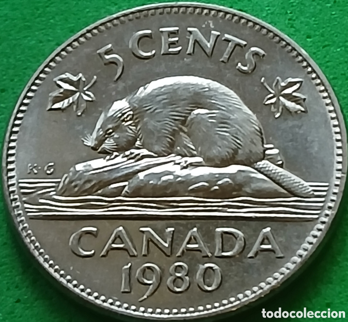 Monedas antiguas de Am&eacute;rica: Canad&aacute; 5 cents 1980 km#60.2