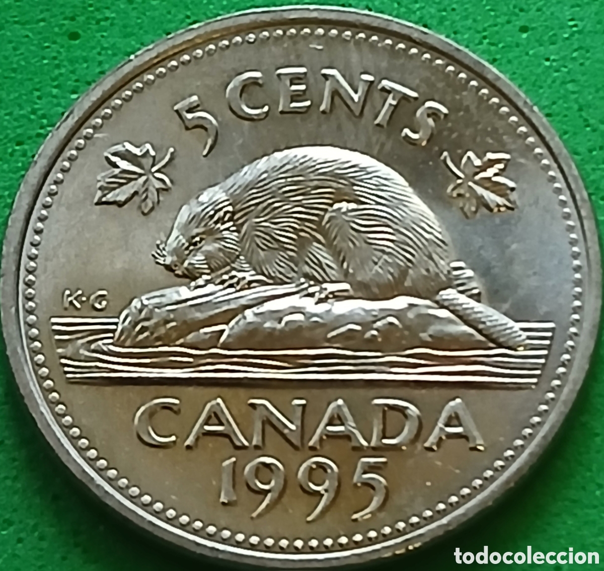 Monedas antiguas de Am&eacute;rica: Canad&aacute; 5 cents 1995 km#182