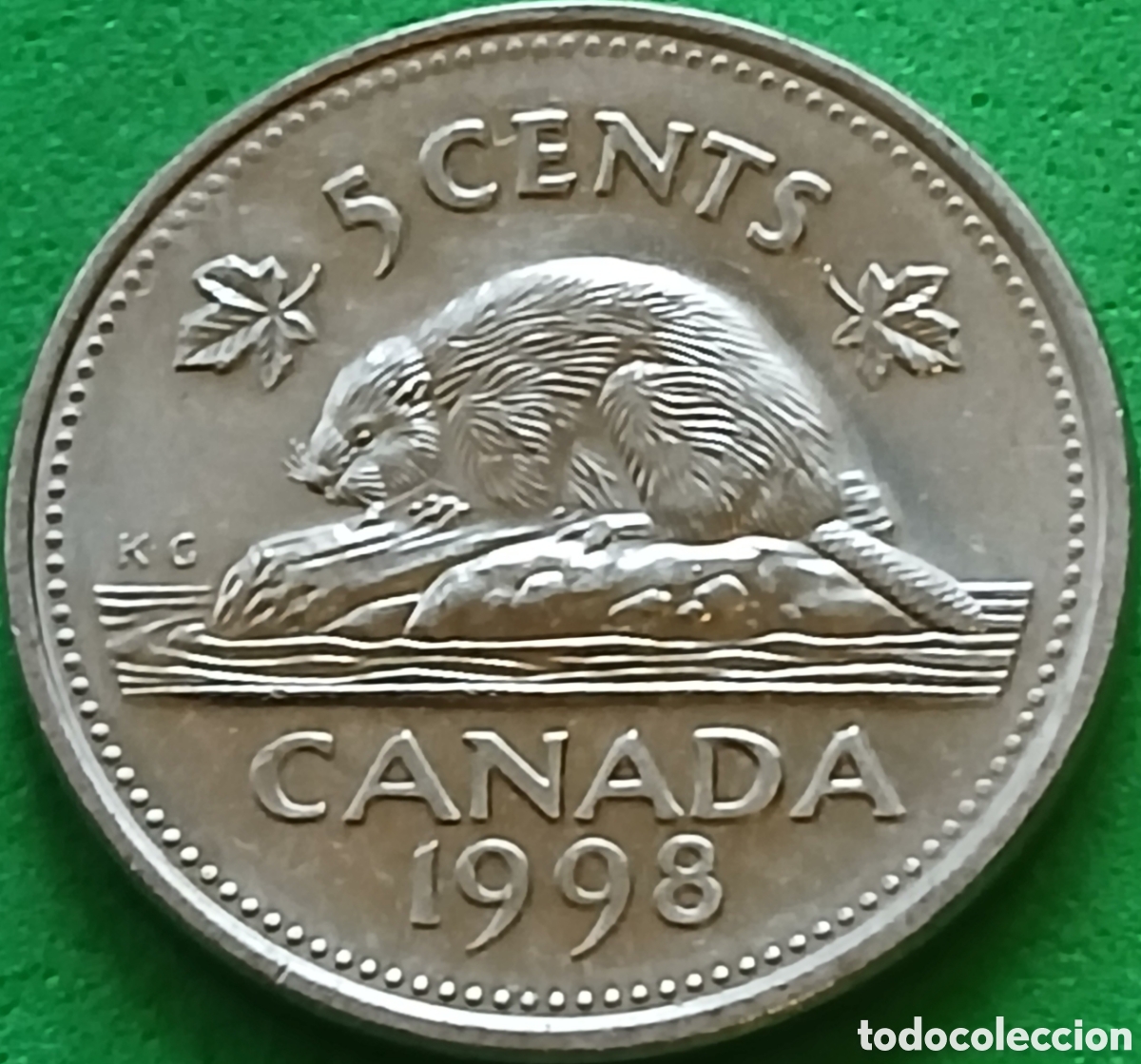 Monedas antiguas de Am&eacute;rica: Canad&aacute; 5 cents 1998 km#182