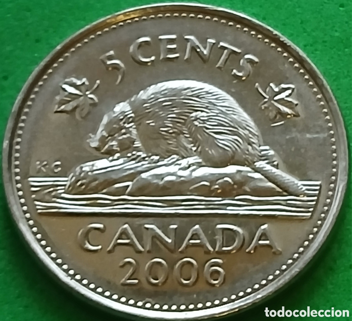 Monedas antiguas de Am&eacute;rica: Canad&aacute; 5 cents 2006 km#491 ceca &rdquo;P&rdquo; , magn&eacute;tica