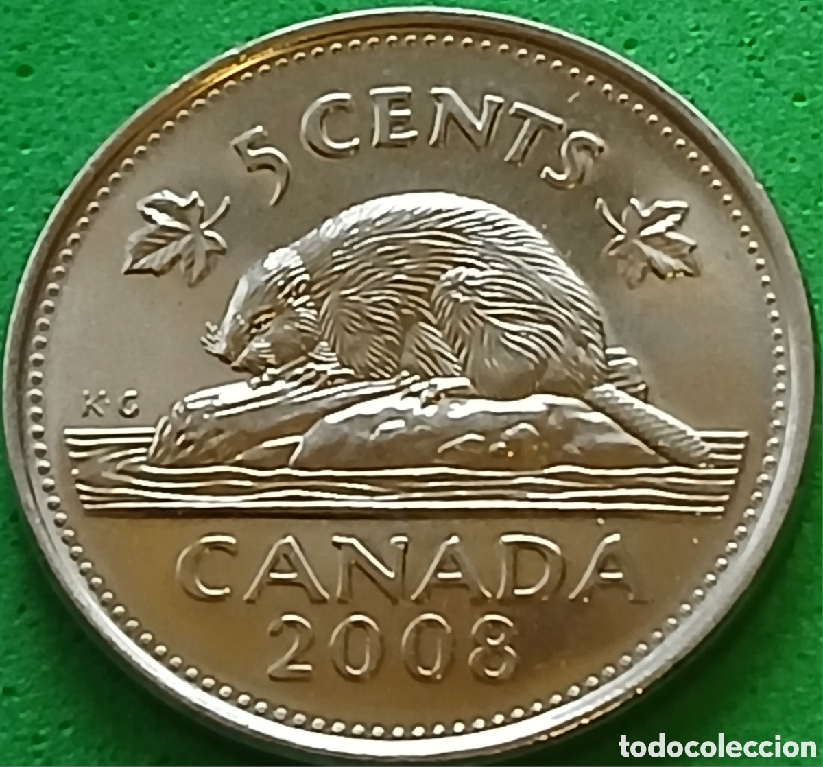 Monedas antiguas de Am&eacute;rica: Canad&aacute; 5 cents 2008 km#491