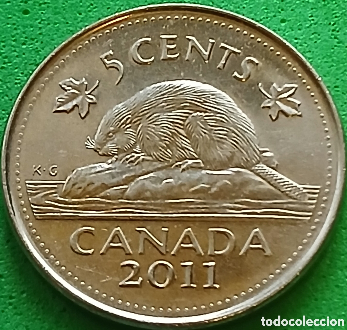 Monedas antiguas de Am&eacute;rica: Canad&aacute; 5 cents 2011 km#491
