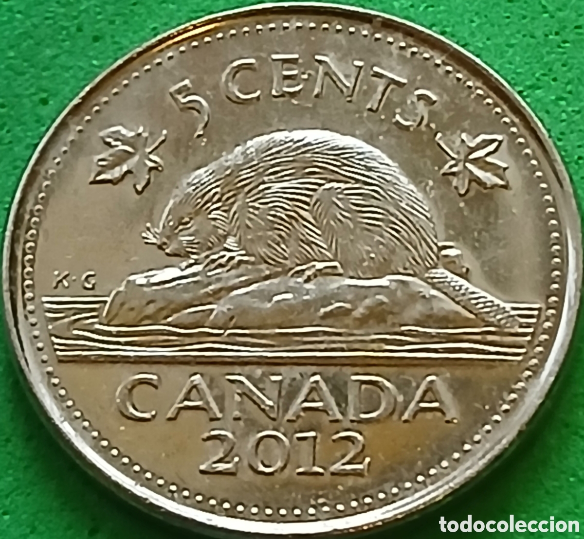 Monedas antiguas de Am&eacute;rica: Canad&aacute; 5 cents 2012 km#491