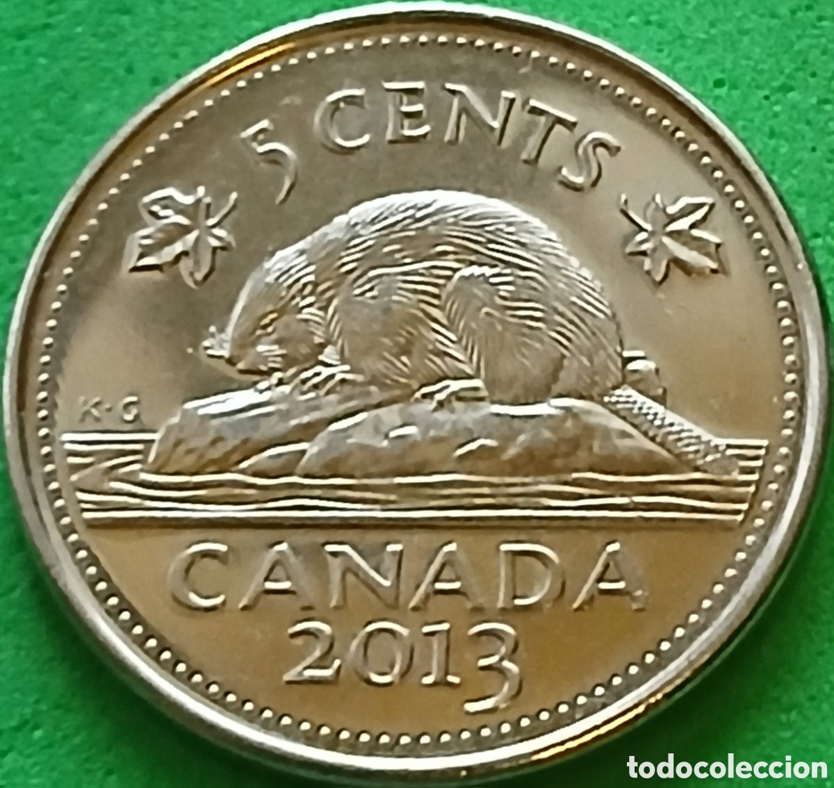 Monedas antiguas de Am&eacute;rica: Canad&aacute; 5 cents 2013 km#491