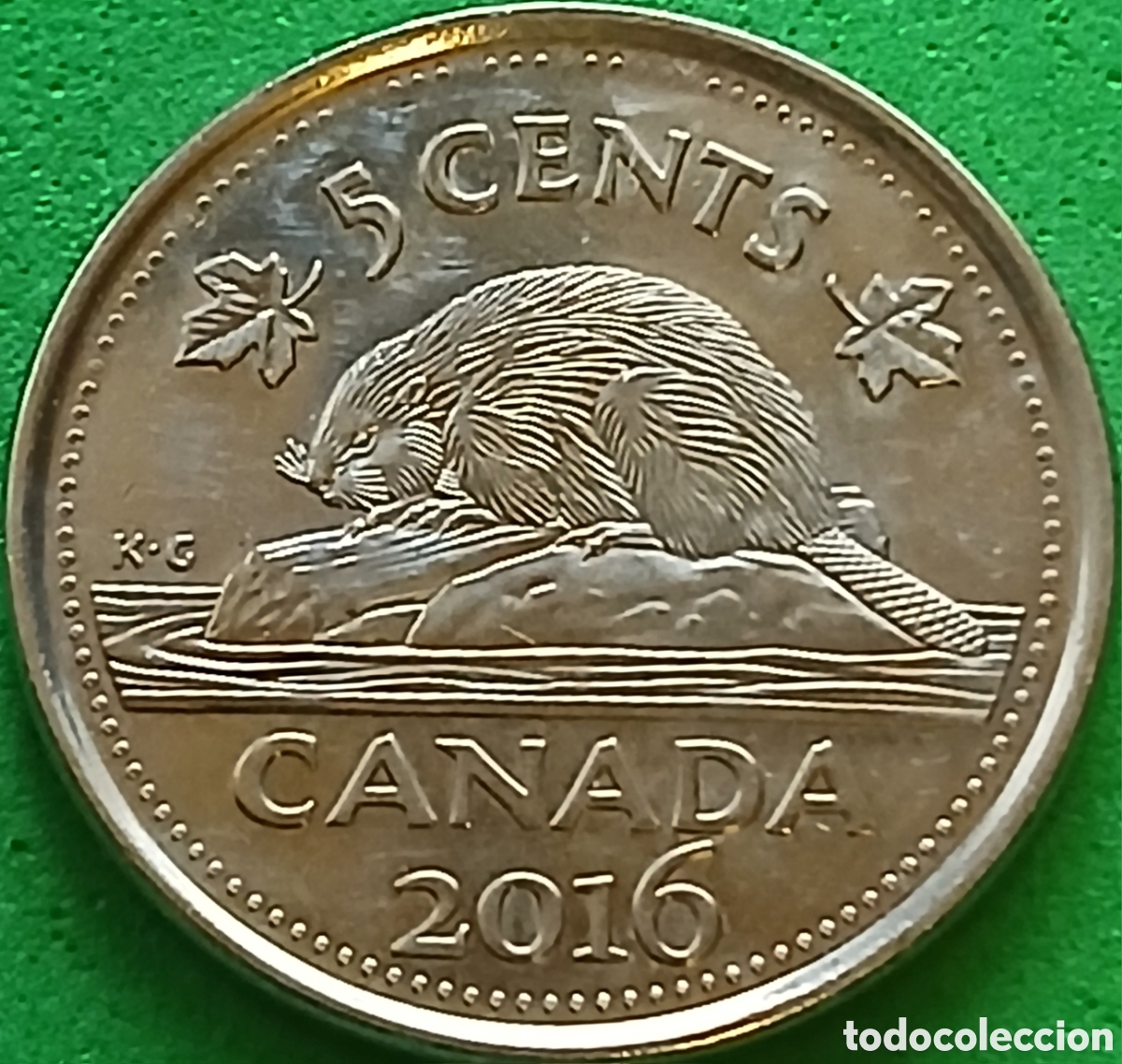 Monedas antiguas de Am&eacute;rica: Canad&aacute; 5 cents 2016 km#491