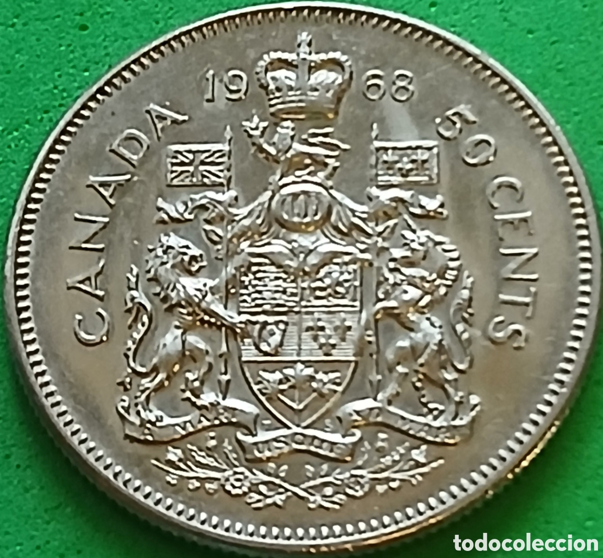 Monedas antiguas de Am&eacute;rica: Canad&aacute; 50 cents 1968 km#75.1