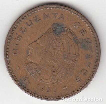 Monedas antiguas de Am&eacute;rica: MEXICO - 50 CENTAVOS DE 1956 - Foto 1