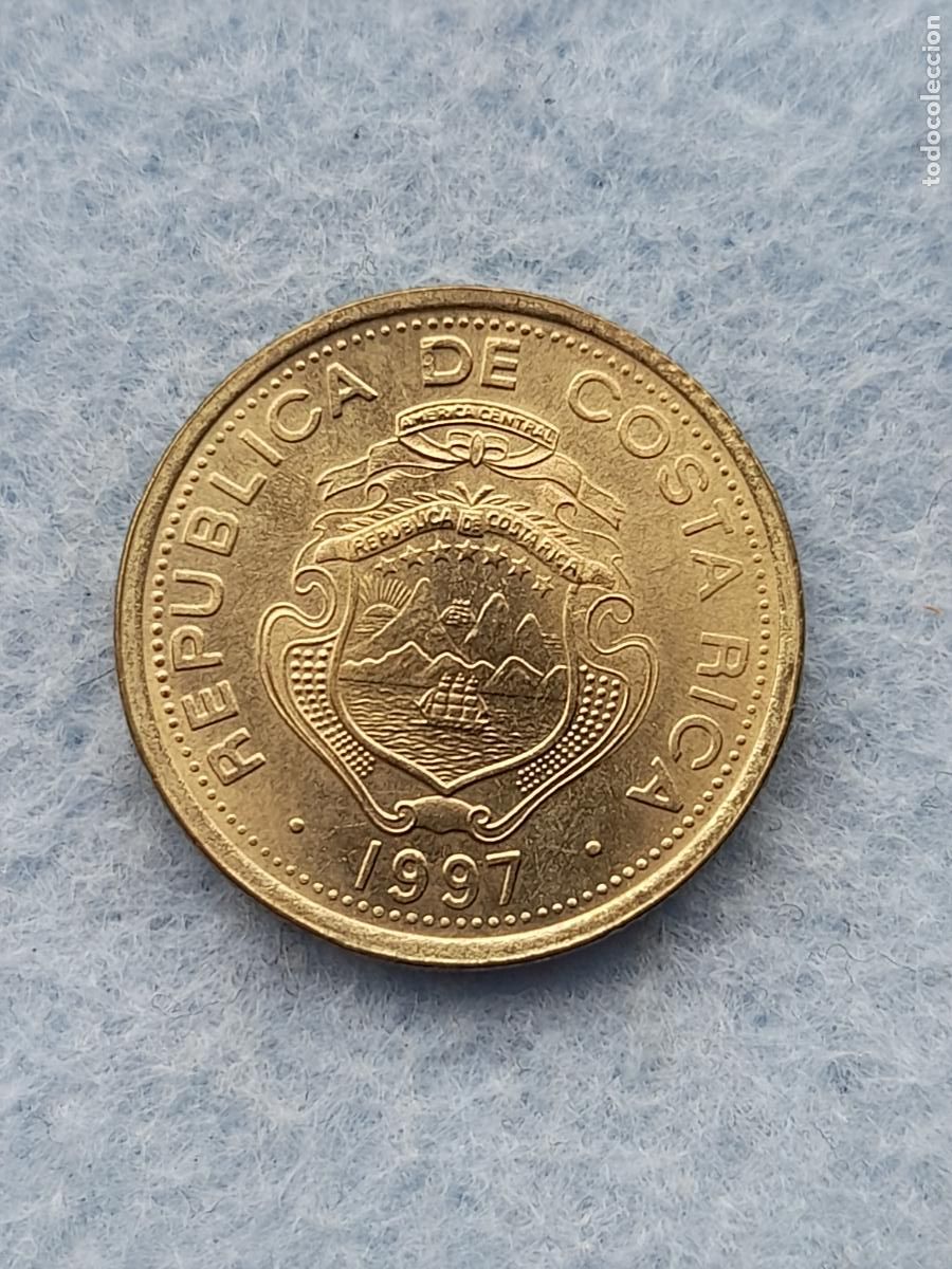 Monedas antiguas de Am&eacute;rica: Costa Rica. 5 Colones. A&ntilde;o 1997.