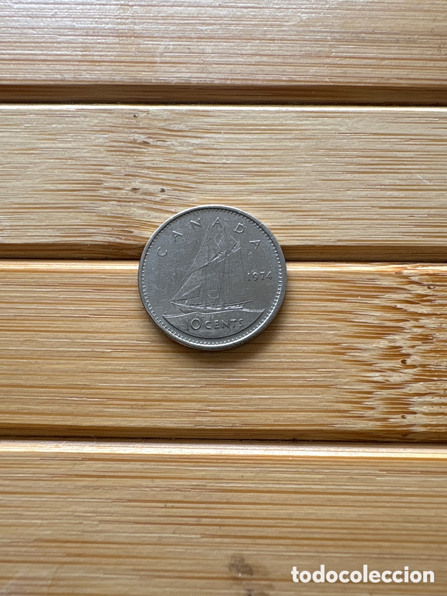 Monedas antiguas de Am&eacute;rica: 10 CENTAVOS CANADA 1974. ASM - Foto 1