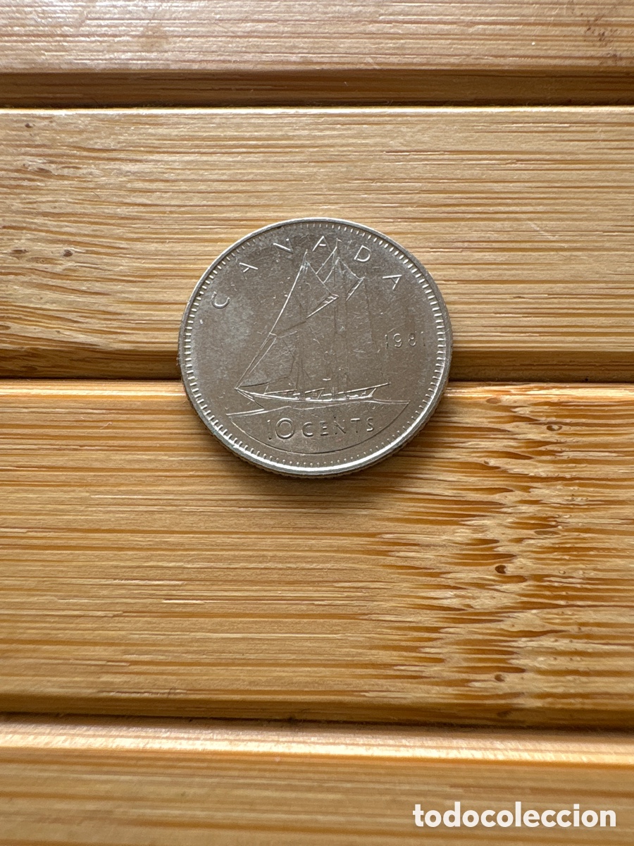 Monedas antiguas de Am&eacute;rica: 10 CENTAVOS CANADA 1981. ASM - Foto 1