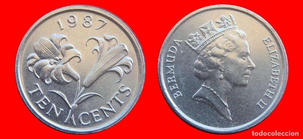 Monedas antiguas de Am&eacute;rica: 10 CENTAVOS 1987 BERMUDA-144634 - Foto 1