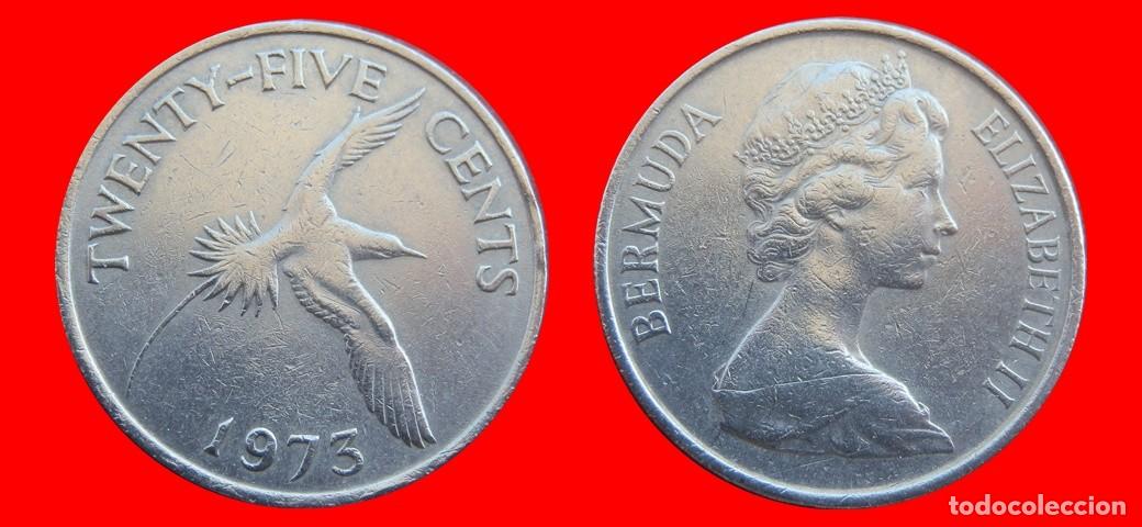 Monedas antiguas de Am&eacute;rica: 25 CENTAVOS 1973 BERMUDA-144636