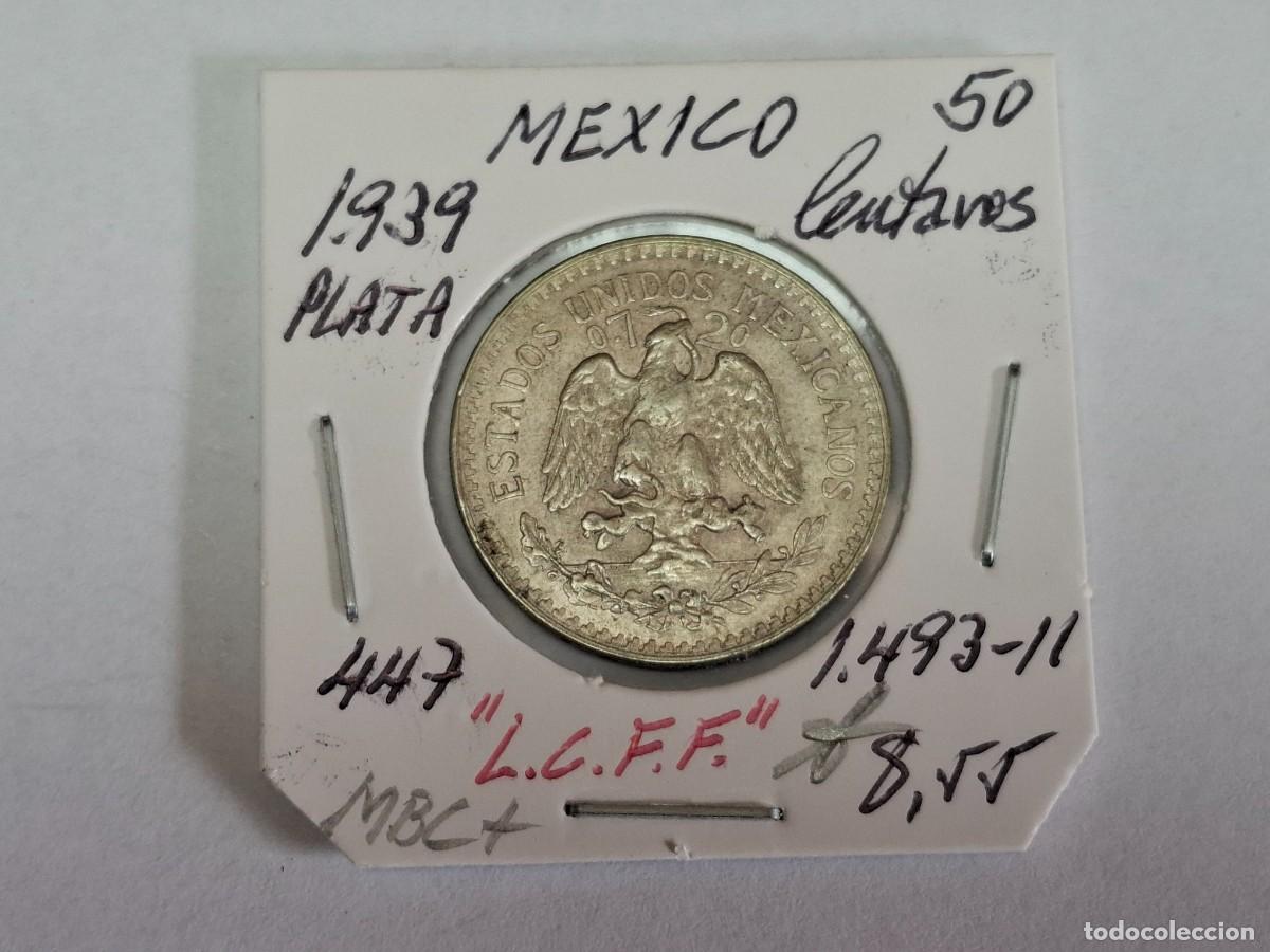 Monedas antiguas de Am&eacute;rica: 50 CENTAVOS de PLATA de 1939 KM 447 MEXICO en MBC+