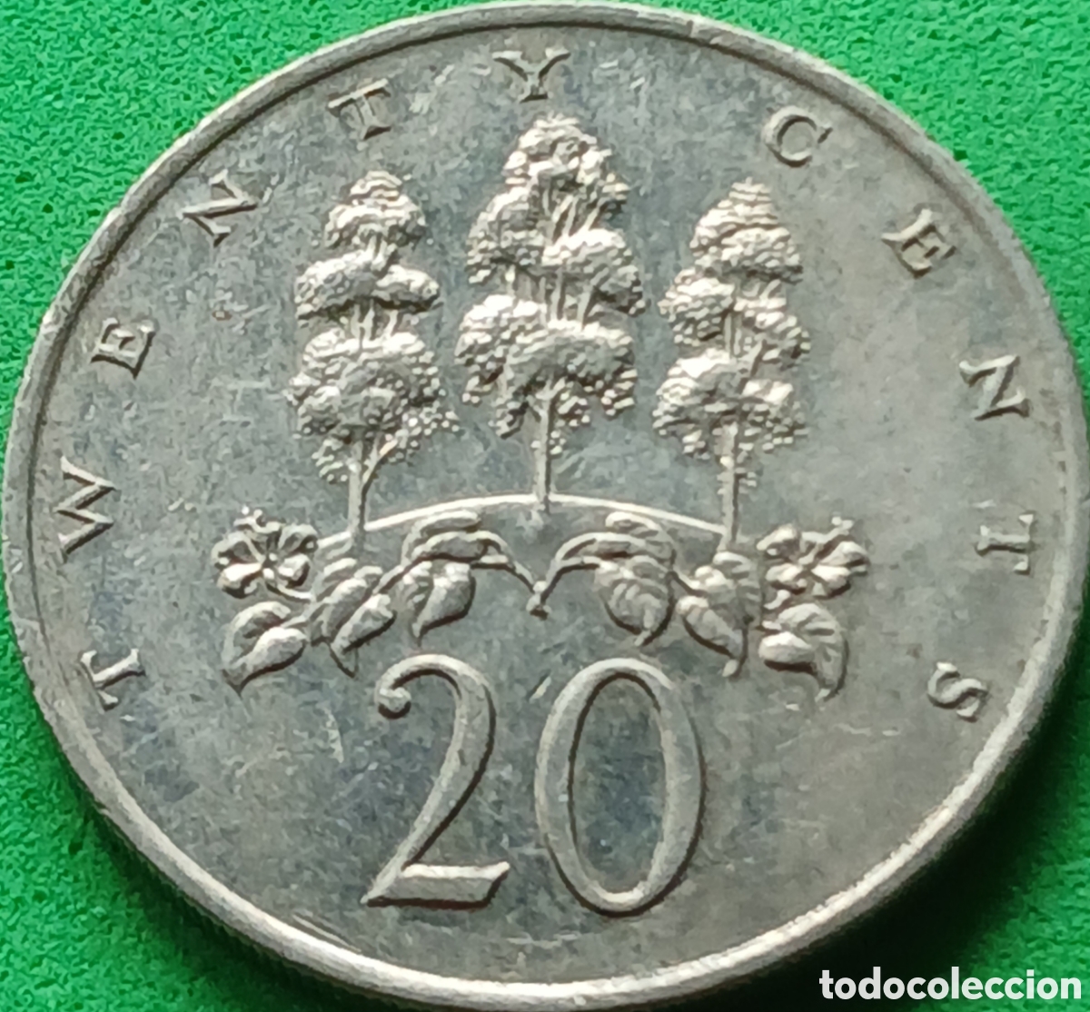 Monedas antiguas de Am&eacute;rica: Jamaica 20 cents 1987 km#48