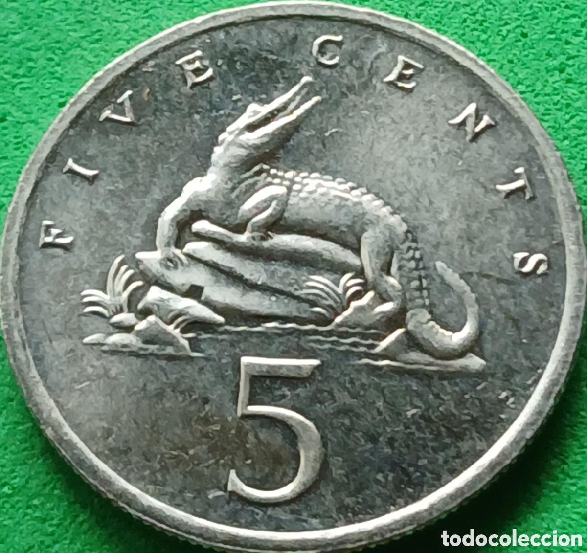 Monedas antiguas de Am&eacute;rica: Jamaica five cents 1992 km#46a