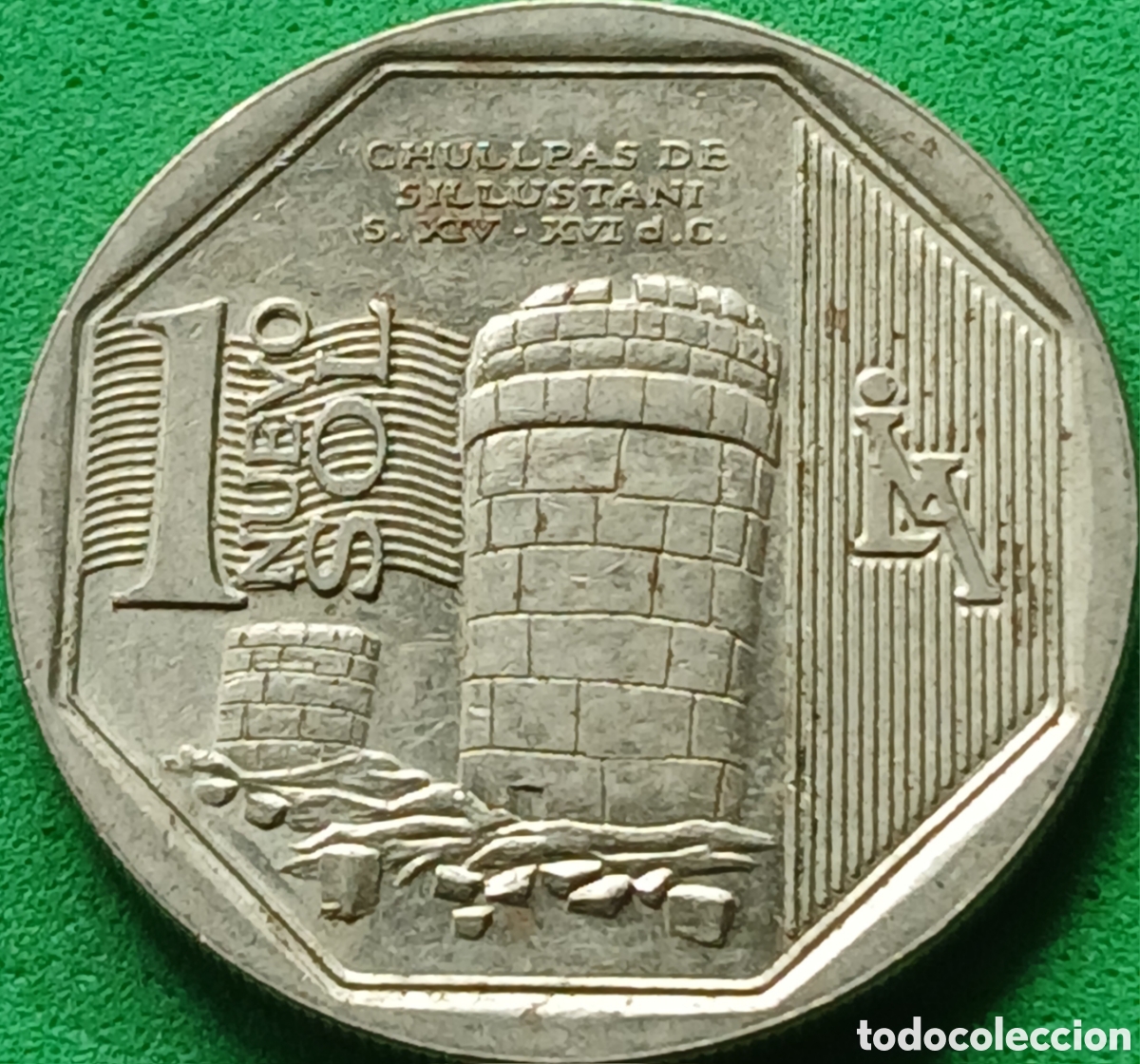 Monedas antiguas de Am&eacute;rica: Per&uacute; 1 nuevo sol 2011 km#345 Chullpas de Sillustani