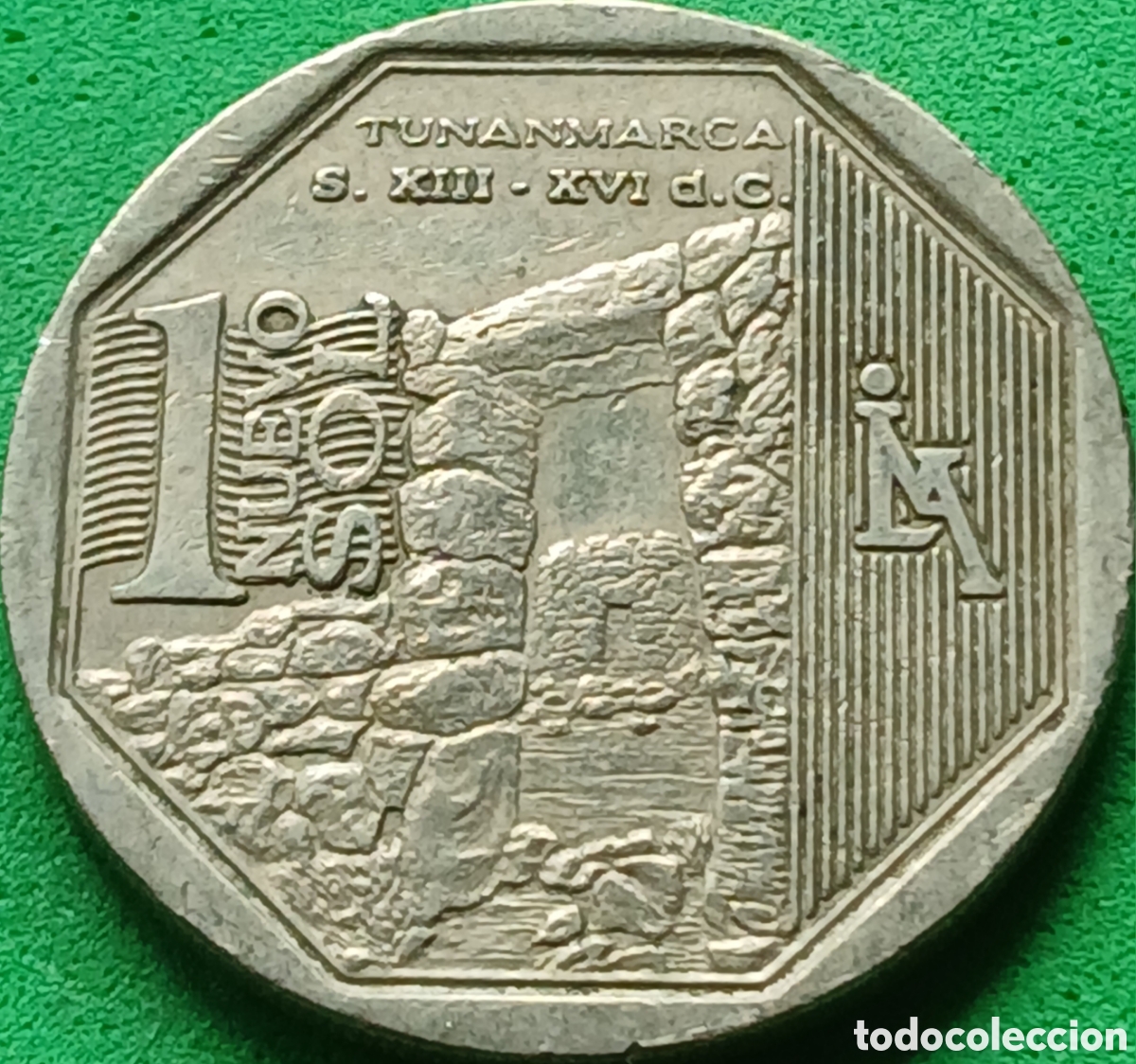 Monedas antiguas de Am&eacute;rica: Per&uacute; 1 nuevo sol 2013 km#373 Tunanmarca