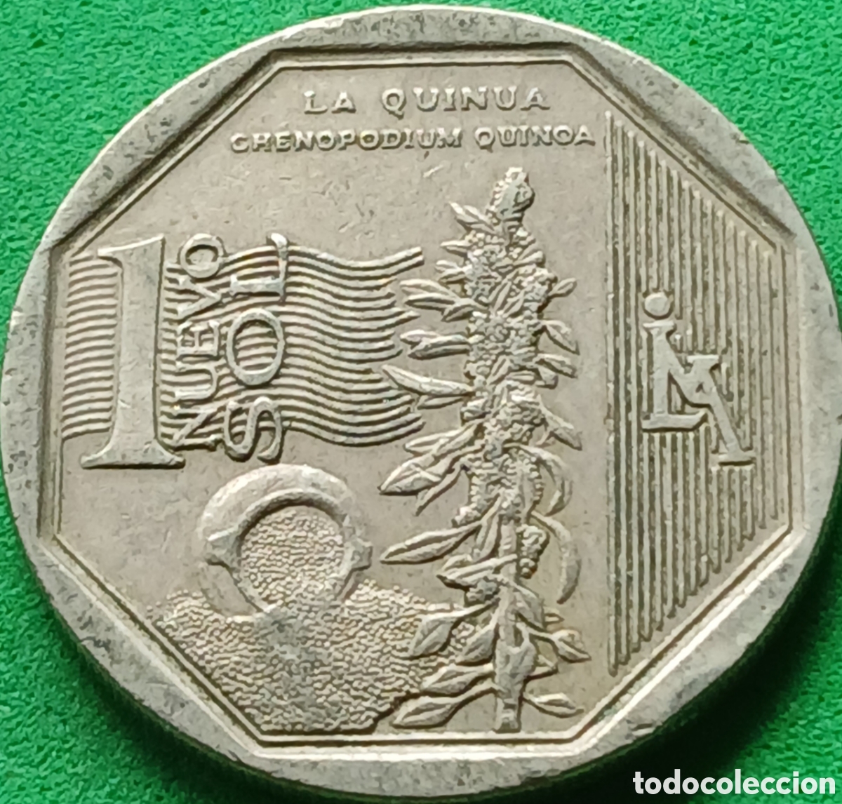 Monedas antiguas de Am&eacute;rica: Per&uacute; 1 nuevo sol 2013 km#376 Quinua