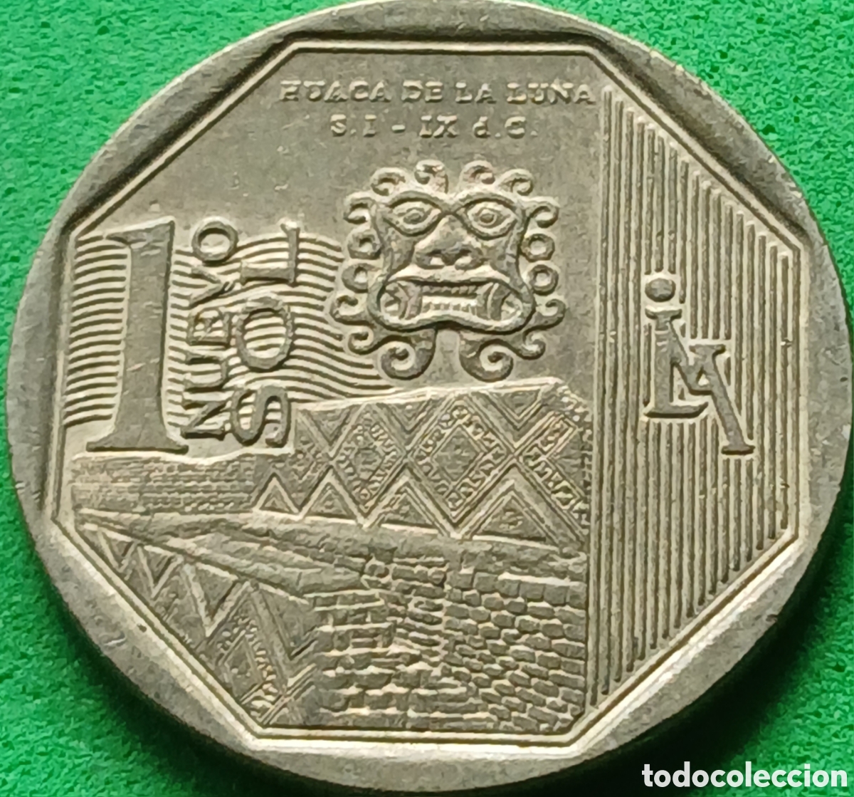 Monedas antiguas de Am&eacute;rica: Per&uacute; 1 nuevo sol 2014 km#380 Huaca de la Luna