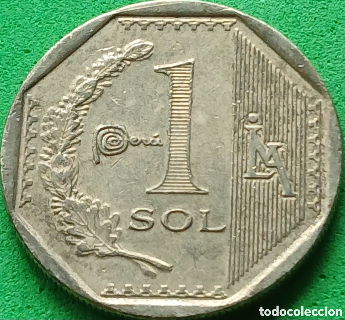 Alte M&uuml;nzen aus Amerika: Per&uacute; 1 sol 2018 km#395