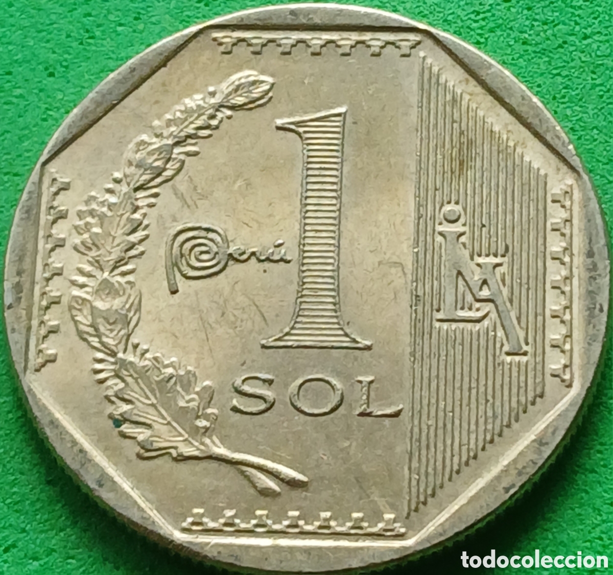 Moedas antigas da Am&eacute;rica: Per&uacute; 1 sol 2023 km#395 ESCASA