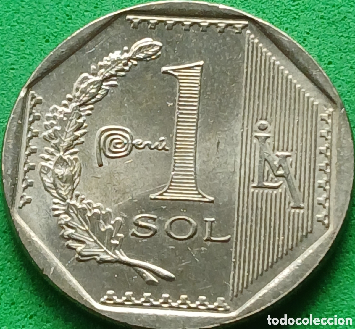 Alte M&uuml;nzen aus Amerika: Per&uacute; 1 sol 2024 km#395 poco com&uacute;n
