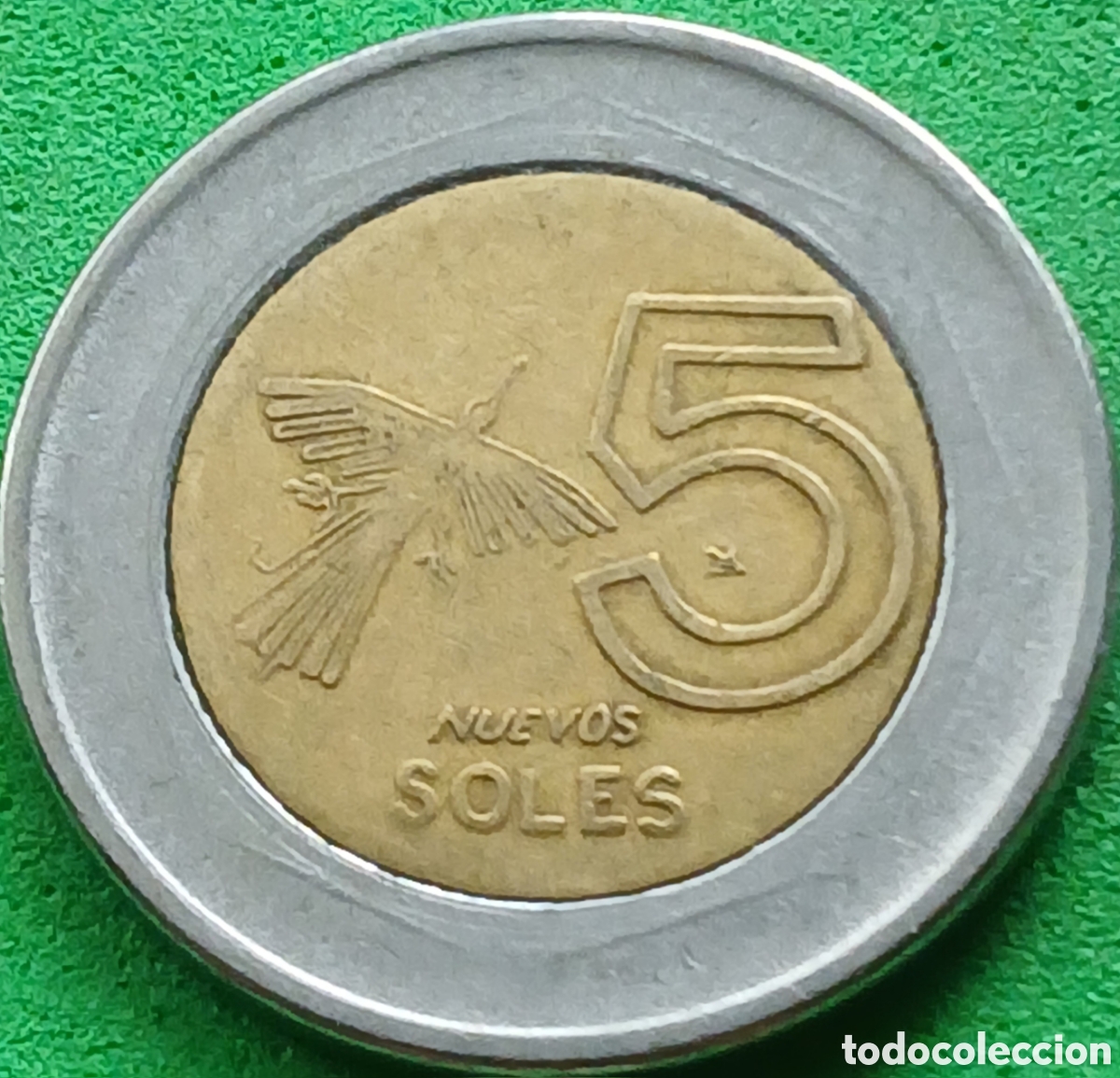Monedas antiguas de Am&eacute;rica: Per&uacute; 5 nuevos soles 2007 km#316