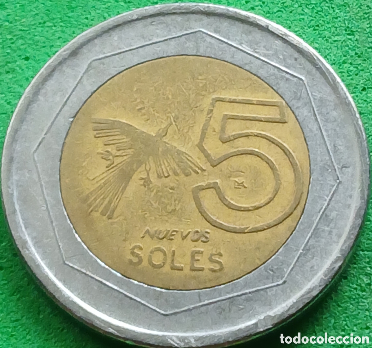 Monedas antiguas de Am&eacute;rica: Per&uacute; 5 nuevos soles 2008 km#316