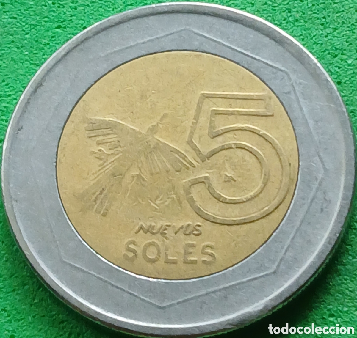 Monedas antiguas de Am&eacute;rica: Per&uacute; 5 nuevos soles 2009 km#316