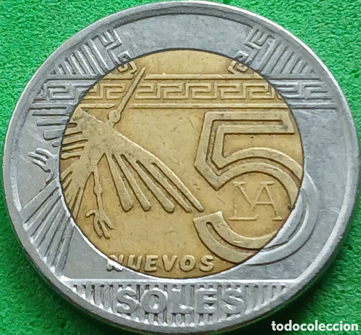 Monedas antiguas de Am&eacute;rica: Per&uacute; 5 nuevos soles 2012 km#344