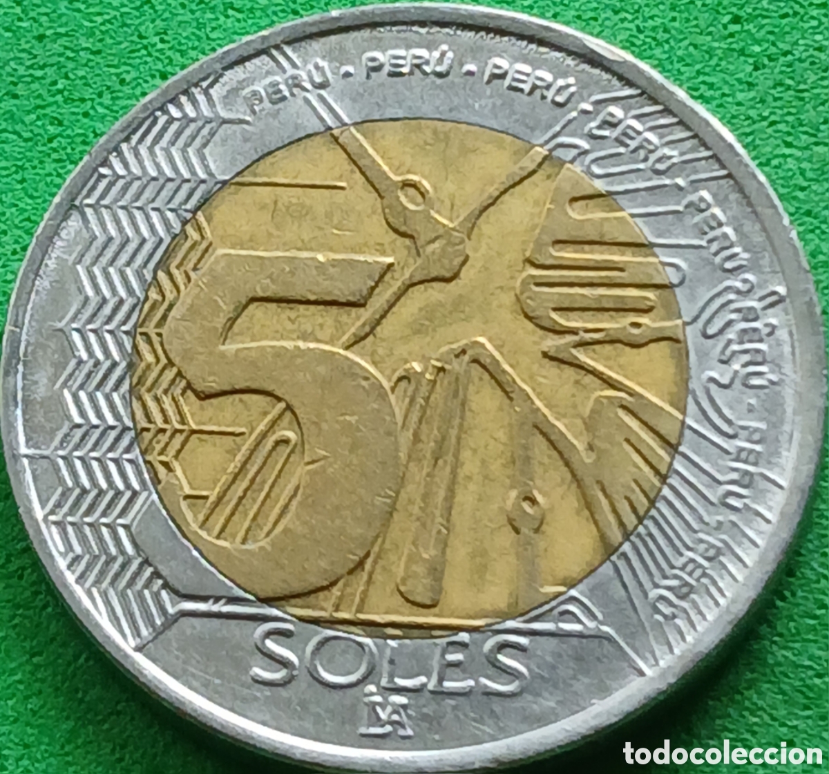 Monedas antiguas de Am&eacute;rica: Per&uacute; 5 soles 2022 km#402
