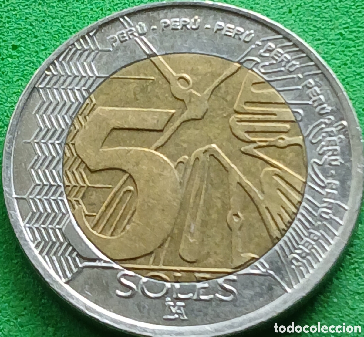 Monedas antiguas de Am&eacute;rica: Per&uacute; 5 soles 2023 km#402 ESCASA