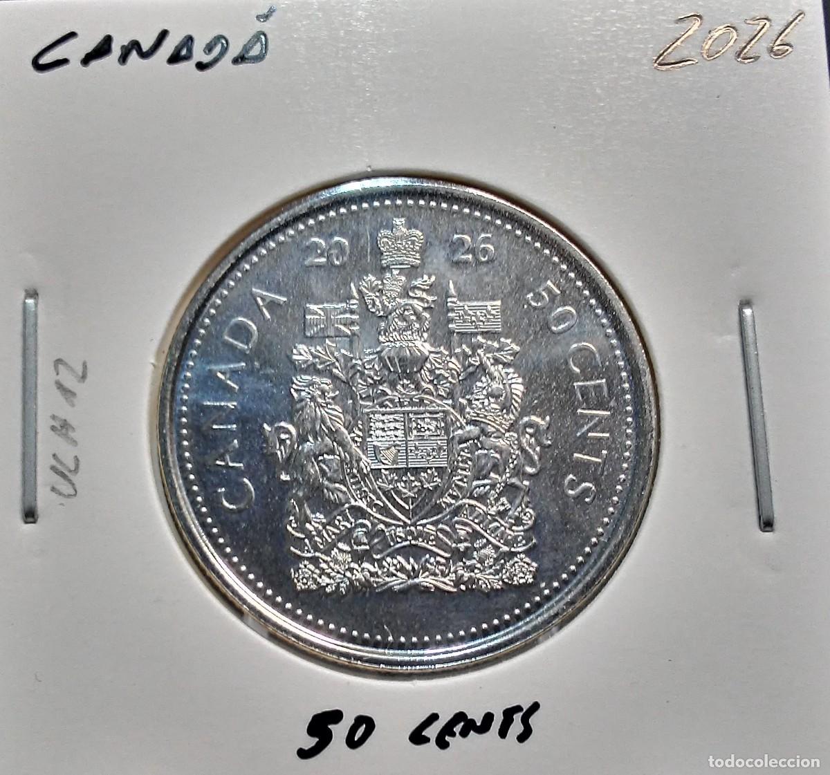 Monedas antiguas de Am&eacute;rica: CANAD&Aacute; 50 CENTAVOS / CENTS 2026 UC#12 SC UNC.