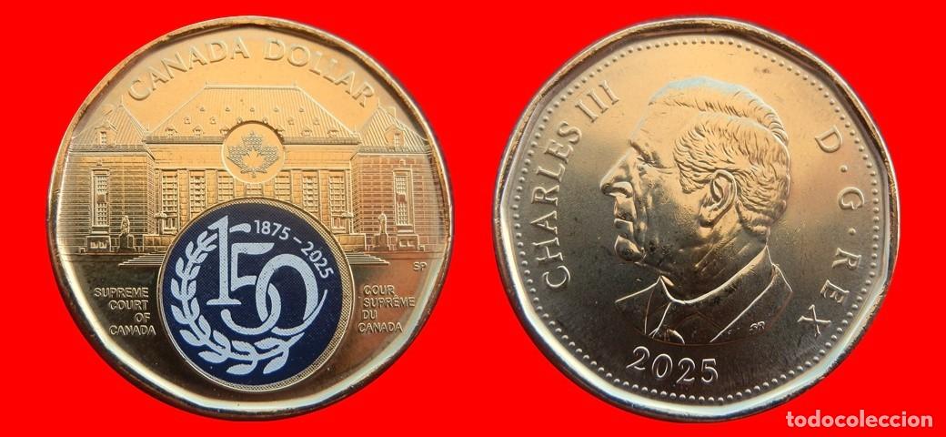Monedas antiguas de Am&eacute;rica: 1 DOLAR 2025 COUR SUPREME COLOREADA SIN CIRCULAR CANADA-8118SC