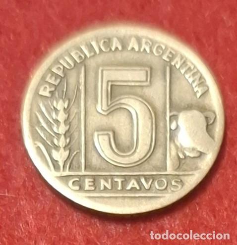 Monedas antiguas de Am&eacute;rica: MONEDA DE ARGENTINA 1945 - 5 CENTAVOS - ALUMINIO-BRONCE