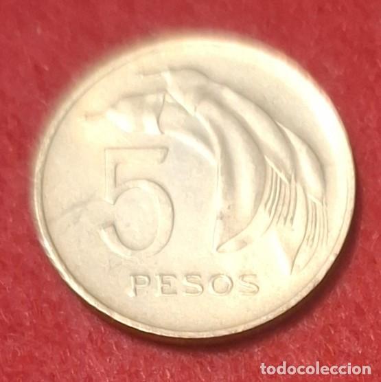 Monnaies anciennes d'Am&eacute;rique: MONEDA DE URUGUAY 1969 - 5 PESOS - ALUMINIO-BRONCE