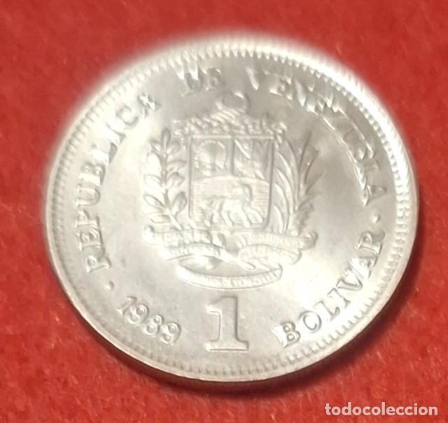 Monedas antiguas de Am&eacute;rica: MONEDA DE VENEZUELA 1989 - 1 BOL&Iacute;VAR - ACERO NIQUELADO (4)