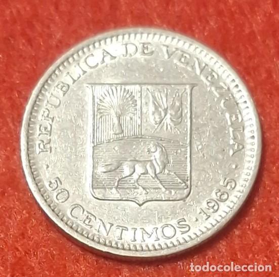 Monedas antiguas de Am&eacute;rica: MONEDA DE VENEZUELA 1965 - 50 C&Eacute;NTIMOS - N&Iacute;QUEL