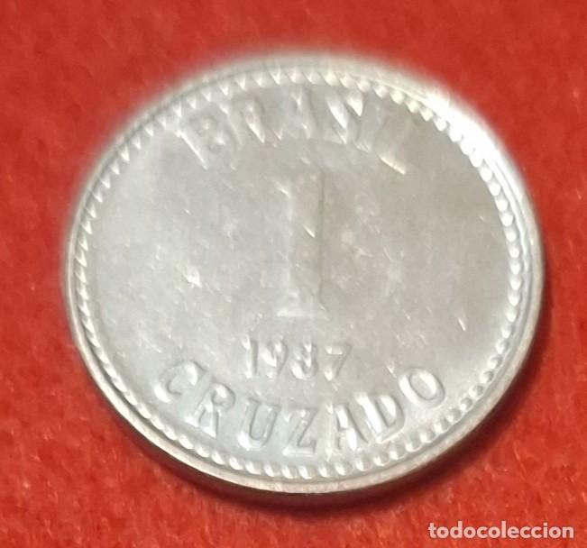 Monedas antiguas de Am&eacute;rica: MONEDA DE BRASIL 1987 - 1 CRUZADO - ACERO INOXIDABLE