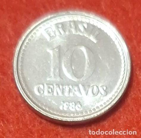 Monedas antiguas de Am&eacute;rica: MONEDA DE BRASIL 1986 - 10 CENTAVOS - ACERO INOXIDABLE (1)