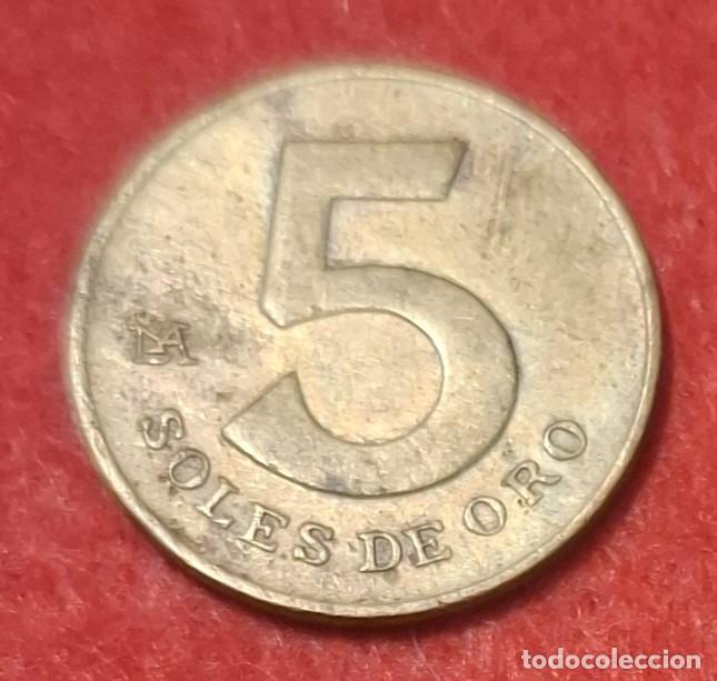 Monedas antiguas de Am&eacute;rica: MONEDA DEL PER&Uacute; 1979 - 5 SOLES DE ORO - LAT&Oacute;N