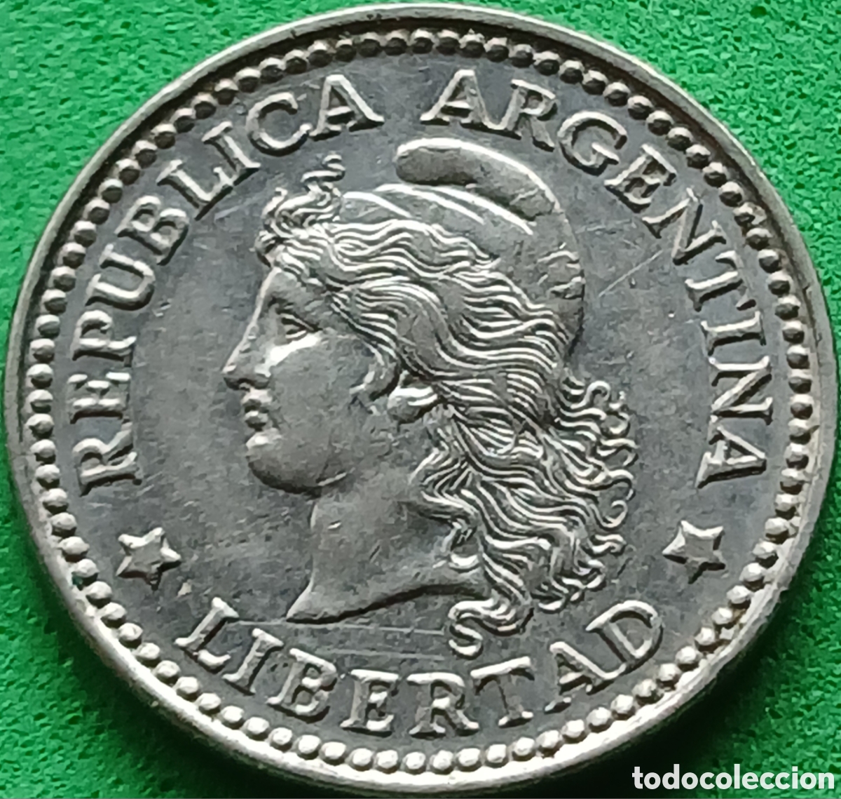 Monedas antiguas de Am&eacute;rica: Argentina 10 centavos 1958 km#54