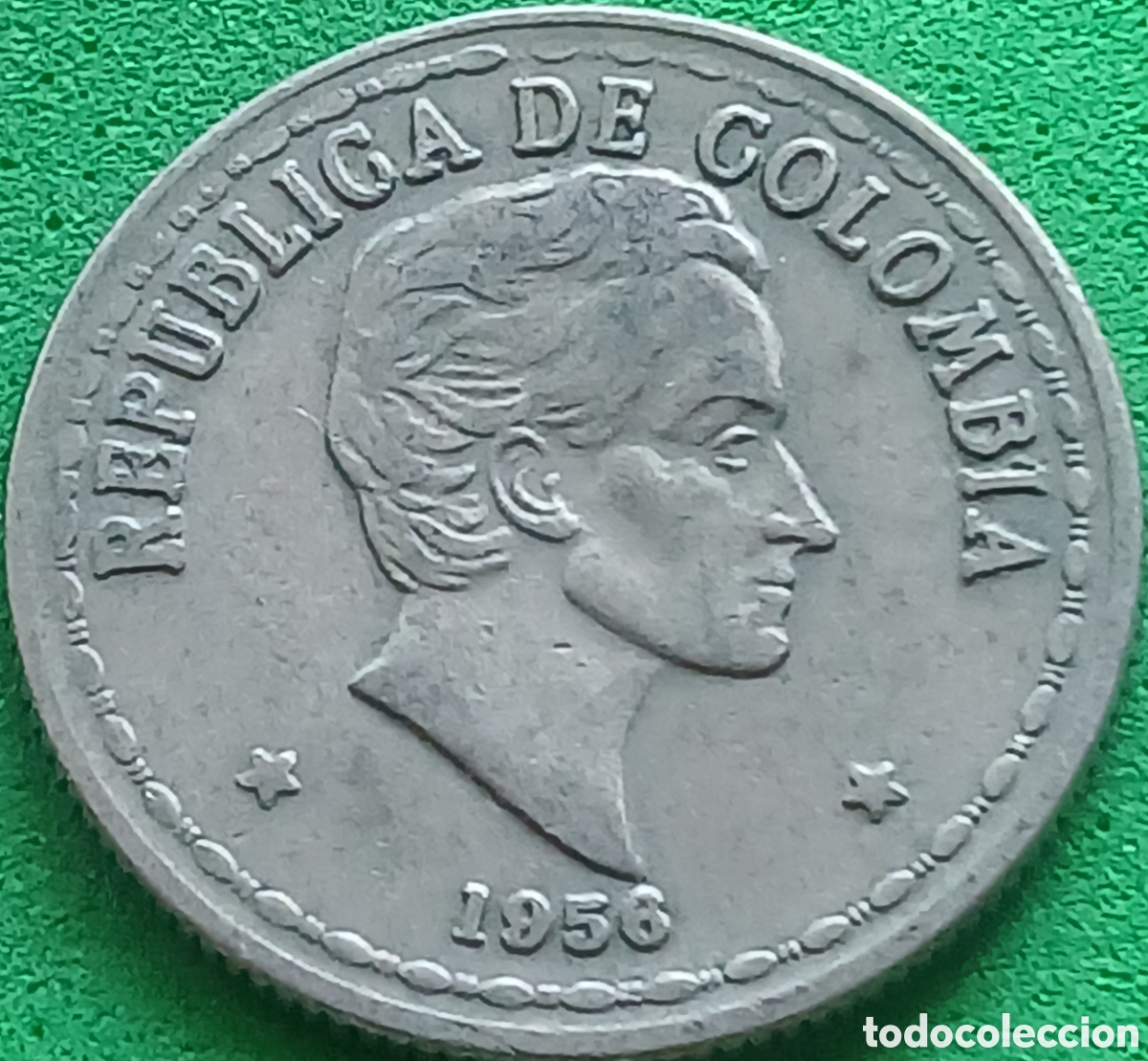 Monedas antiguas de Am&eacute;rica: Colombia 20 centavos 1956 km#215