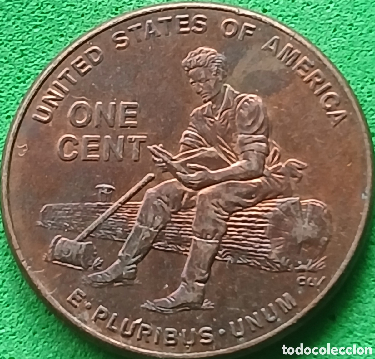 Monedas antiguas de Am&eacute;rica: USA one cent 2009 km#442 sin marca de ceca/ Abraham Lincoln
