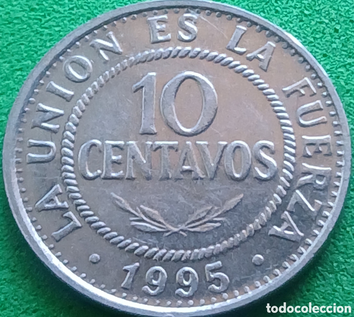 Monedas antiguas de Am&eacute;rica: Bolivia 10 centavos 1995 km#202