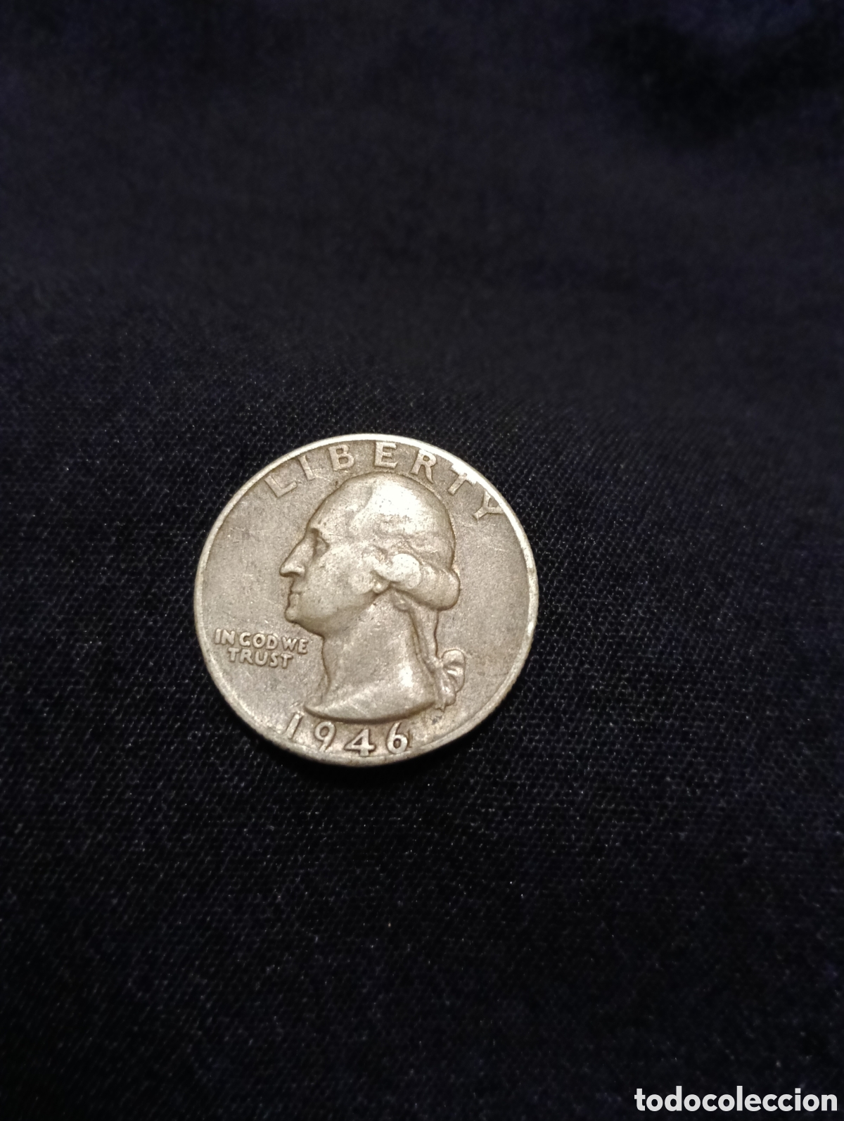 Monedas antiguas de Am&eacute;rica: Moneda de Plata - Cuarto de D&oacute;lar EE. UU. 1946 (Quarter Dollar) - Washington