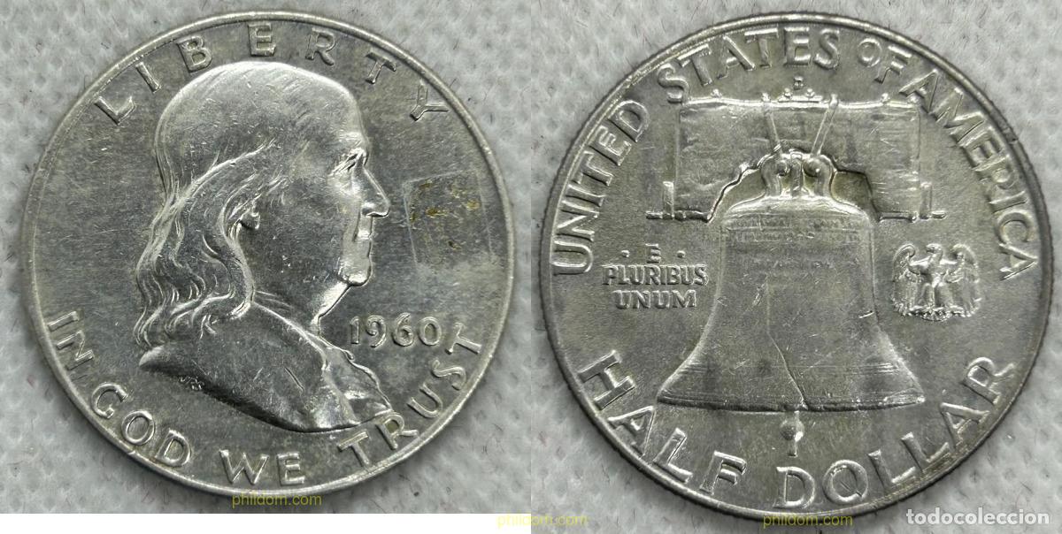 Monedas antiguas de Am&eacute;rica: 4425 ESTADOS UNIDOS 1960 USA HALF DOLLAR 1960 1/2