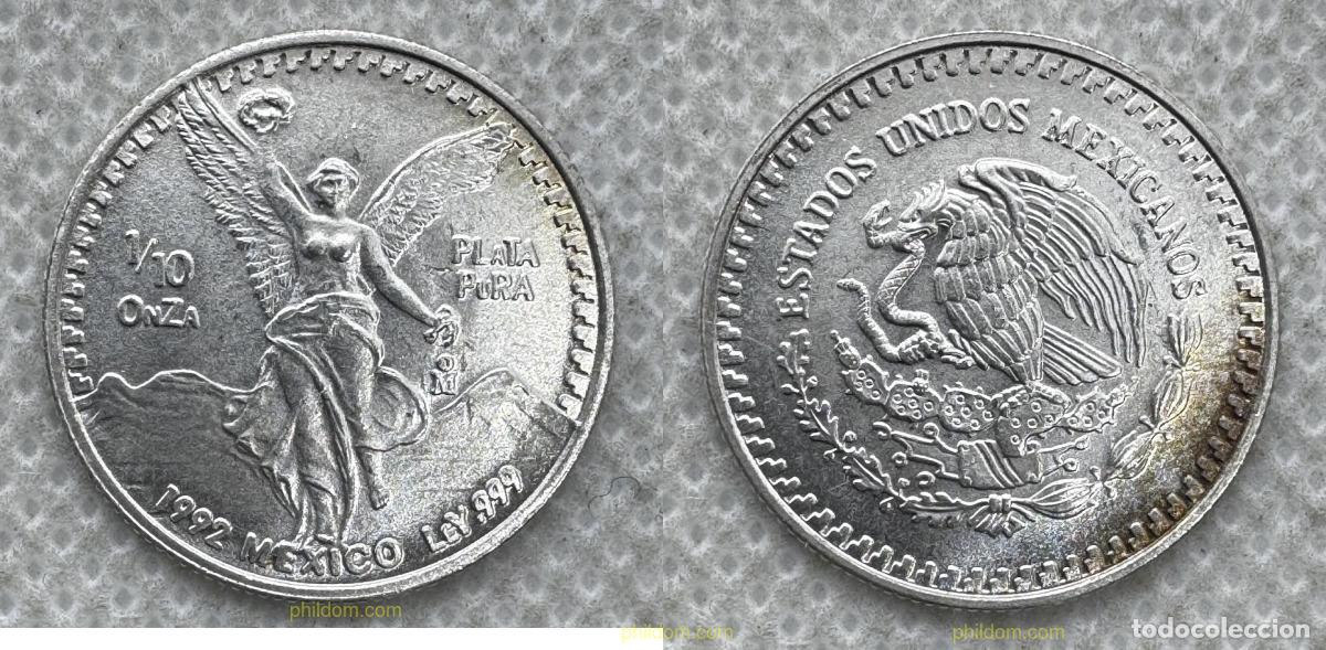 Monedas antiguas de Am&eacute;rica: 5373 MEXICO 1992 1/10 ONZA MEXICO 1992