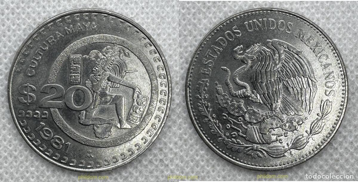 Monedas antiguas de Am&eacute;rica: 5377 MEXICO 1981 MEXICO 20 PESOS DE 1981. CULTURA MAYA